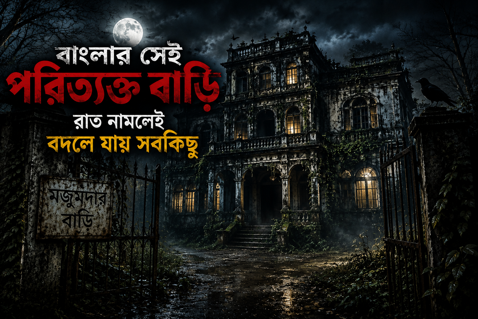 বাংলার পরিত্যক্ত বাড়ি — রাত নামলেই বদলে যায় সবকিছু
