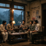 বর্ষার বিকেলে ক্লাবের আড্ডা)